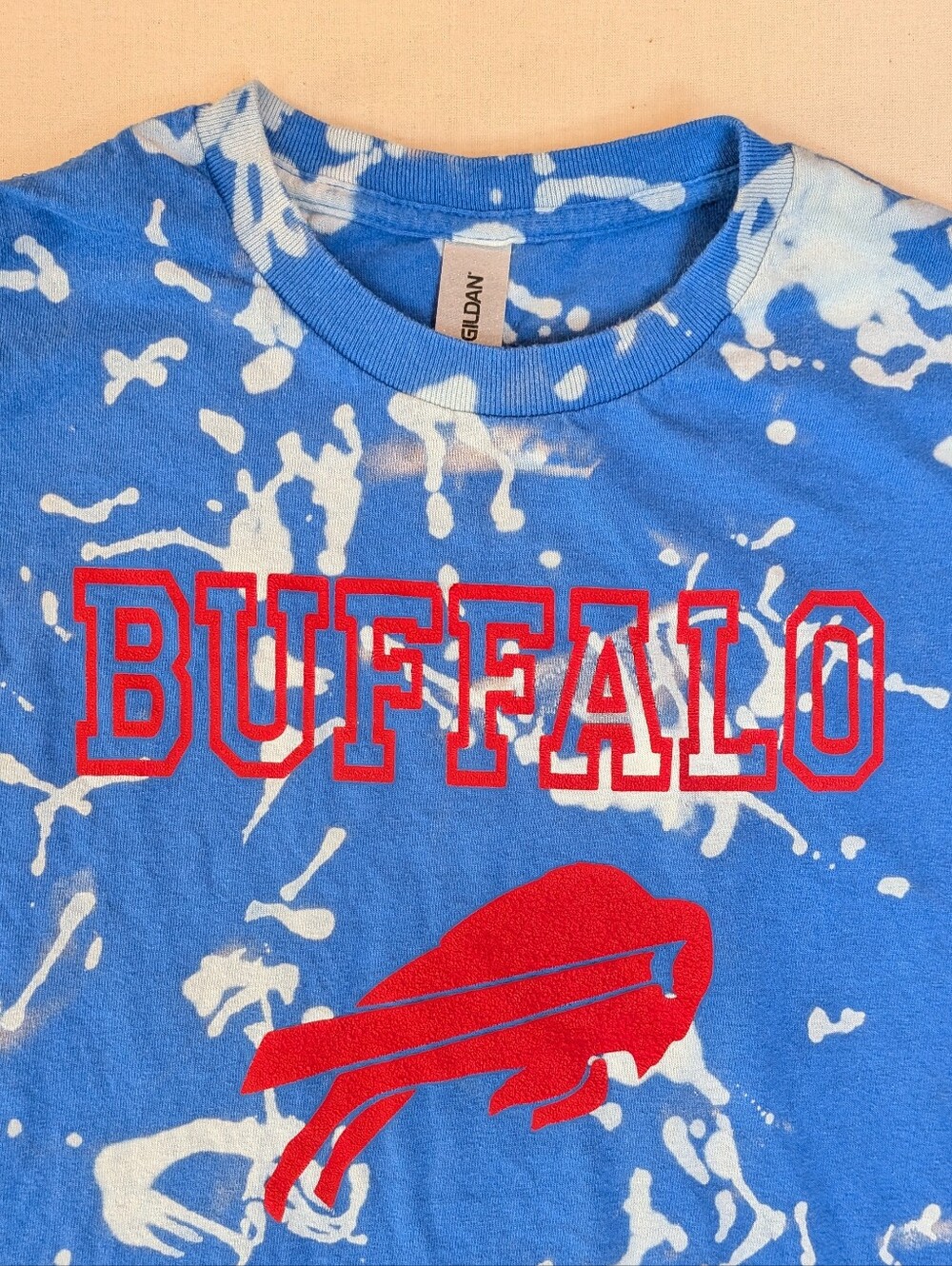 Buffalo Bills Tie Dye T-Shirt Mens Small NFL Football Logo AFC Blue White